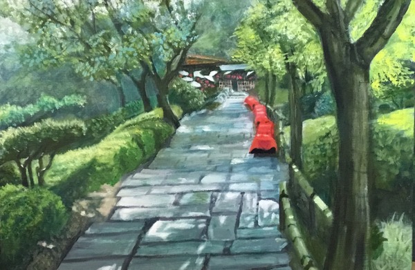 大人気大人気パステル画「石畳」 絵画 | purcellcom.com
