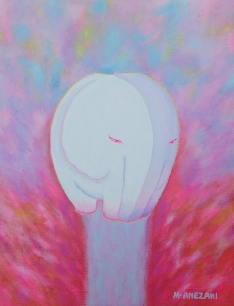瞑想する白い象