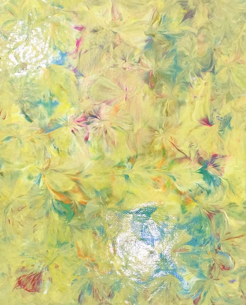 水に浮かぶ花