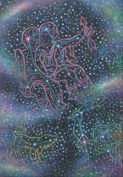 星座画 ふたご座の絵 犬養 只雪 Art Meter 星座画 ふたご座の絵 犬養 只雪 Art Meter