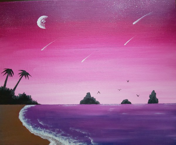 紫の海岸