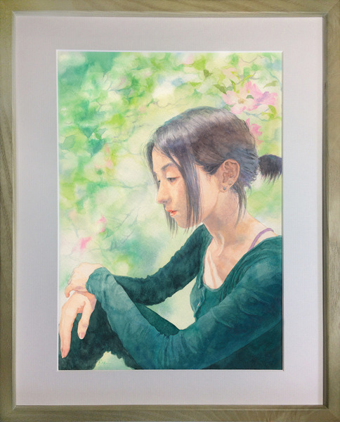 油彩人物画 柔らかな表情 e7af95043ec1a506f5d978a7902ec4