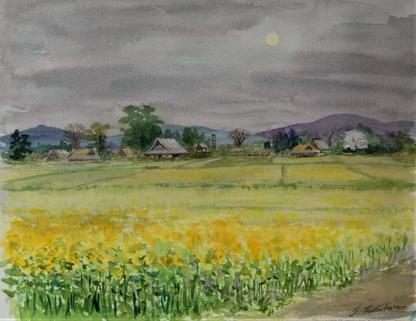菜の花畑」 by TAKESHI｜Artmeter｜暮らしを彩るアートが