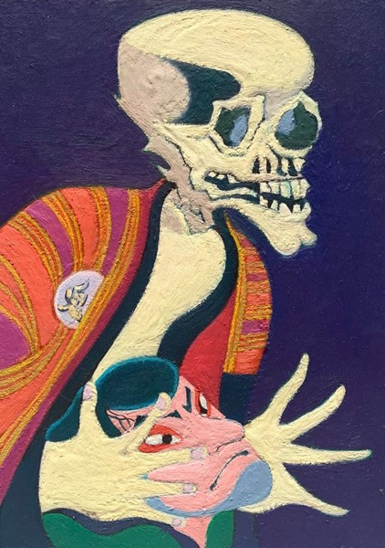 静物画 模写 髑髏洒落 どくろしゃらく 林耕平 コウヘイ画伯 Art Meter 静物画 模写 髑髏洒落 どくろしゃらく 林耕平 コウヘイ画伯 Art Meter