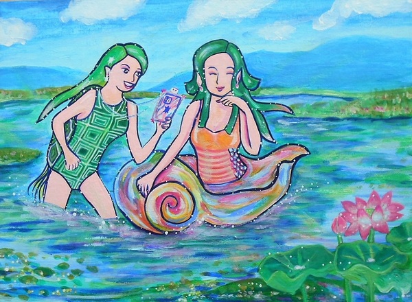 亀女と海中の人