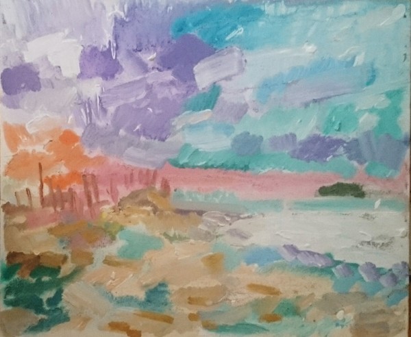 風景画 夏至の頃 日の出 中山涼景 Art Meter