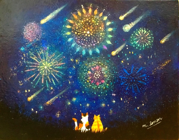 立体絵画の「三冠花火」 メイシーズ花火】ニューヨーク・独立記念日を楽しもう