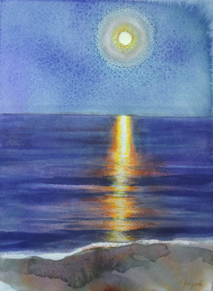 月光の海
