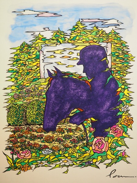Flower and horse 004