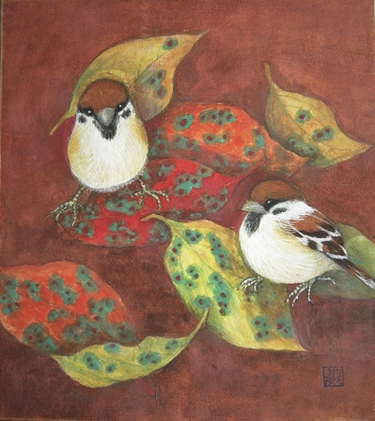 植物画 落ち葉と遊ぶ そよ風 Art Meter