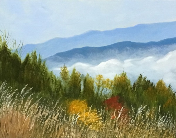 風景画 ススキ Motoko Art Meter