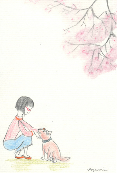 桜の木の下
