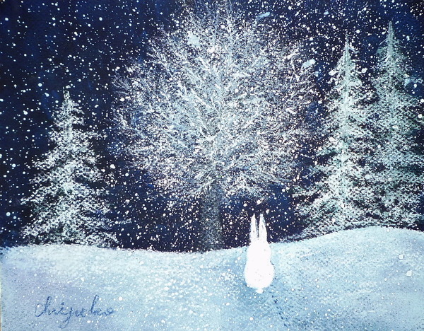 Cool画 雪の降る夜 Chizuko Art Meter Cool画 雪の降る夜 Chizuko Art Meter