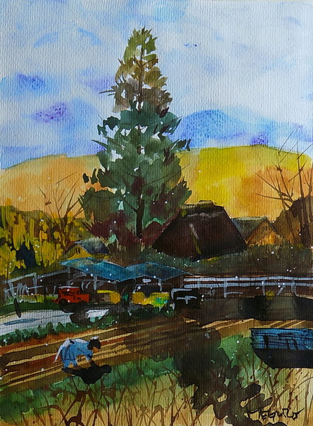 Relax画 田舎の風景 ネオタマオ Art Meter