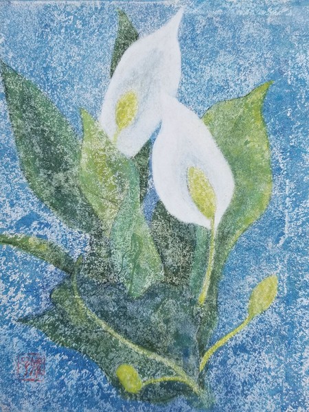 水芭蕉」 by 陽慈音(はるじおん)｜Artmeter｜暮らしを彩るアート