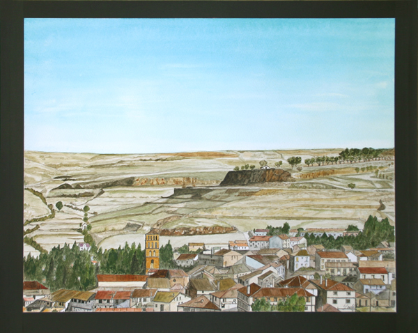 油絵スペインの田舎風景 油絵スペインの田舎風景 油絵 絵画 【田舎風景】 | HIROSHI1990