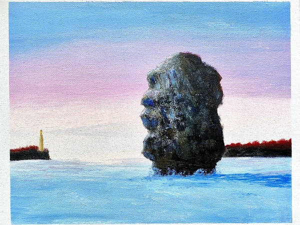 海上の一枚岩