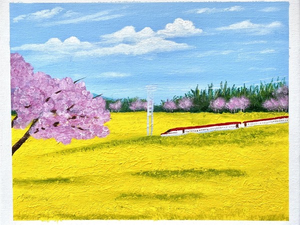 こまちと菜の花