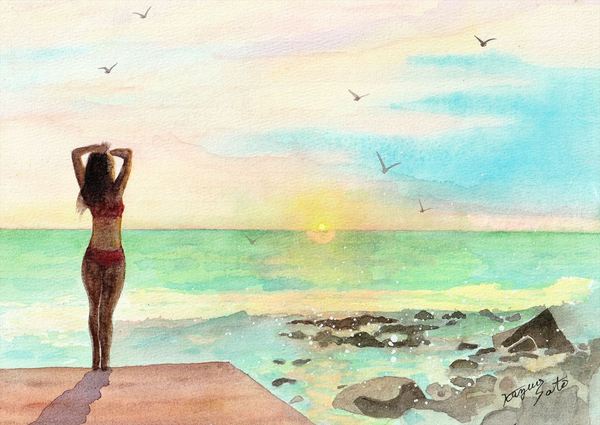 海の彼方に、想いを馳せて