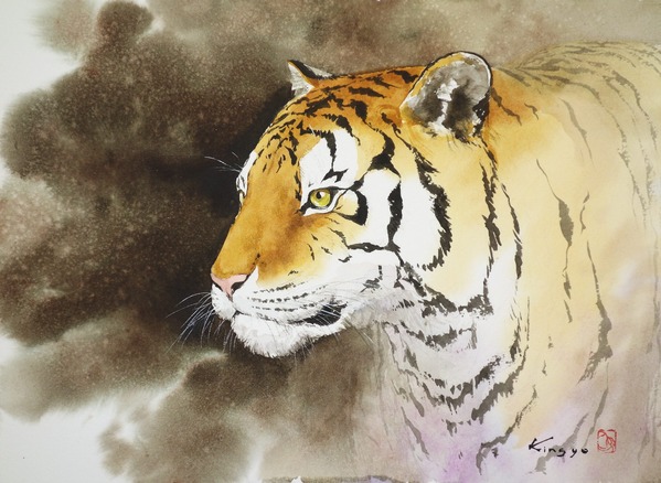 Amazon.co.jp: Canorna 油絵 【虎】動物 カラフルな動物 数字キットによる絵画 塗り絵 北欧 大人 子供 初心者 玄関用 壁掛け  壁飾り DIY絵 デジタル油絵 40 x 50 cm : おもちゃ
