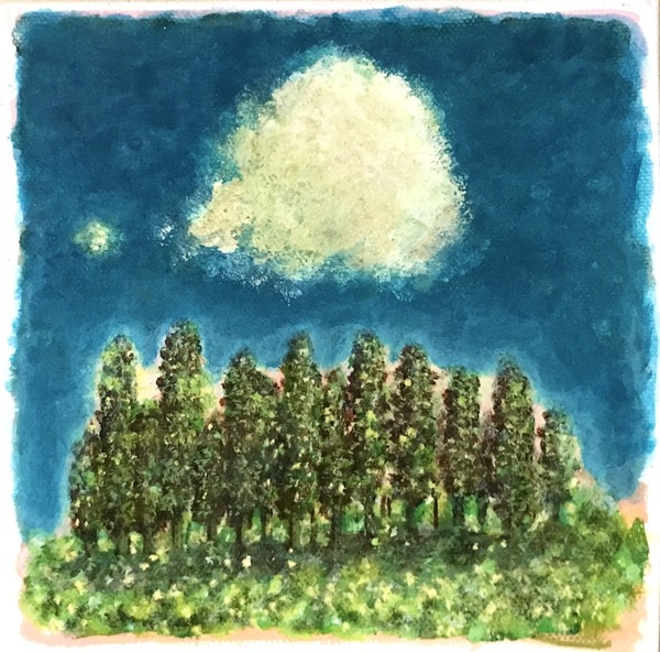 林と雲