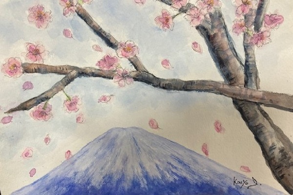 桜とMt.富士