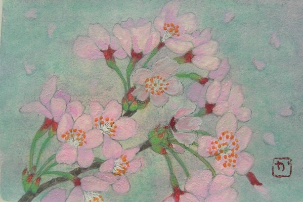 桜舞う