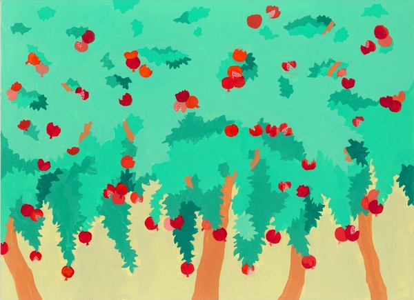 「ザクロ」 by ノムラニニコ|アート・絵画の販売(通販)サイト Artmeter 国内最大級のインディーズアート専門マーケットプレイス