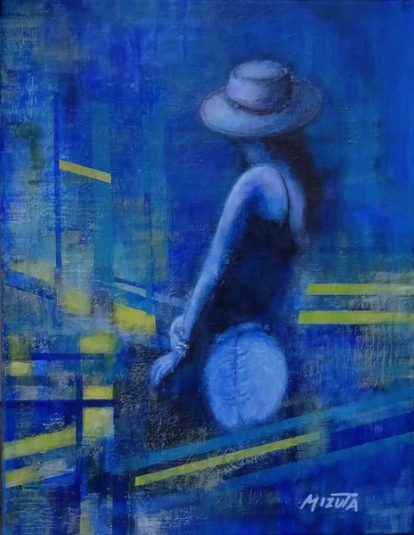 Woman in Blue