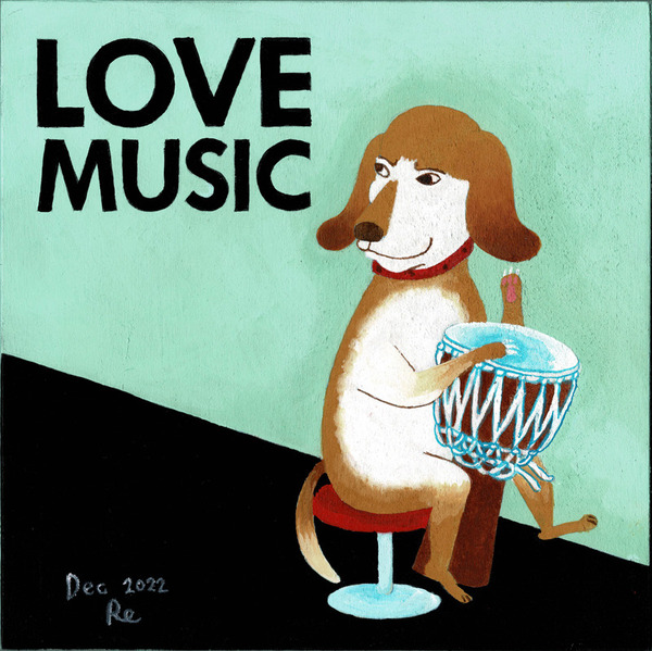 LOVE MUSIC DOG