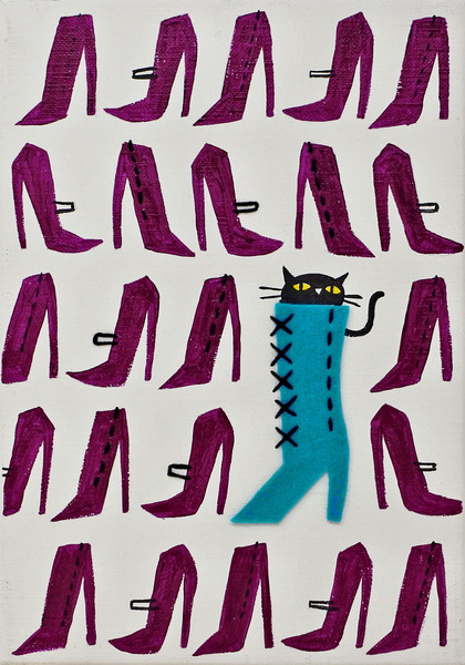 ねこねこブーツPurple