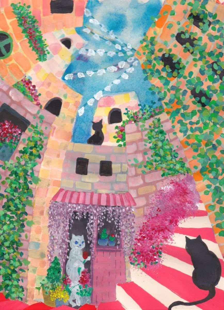 路地裏の花屋