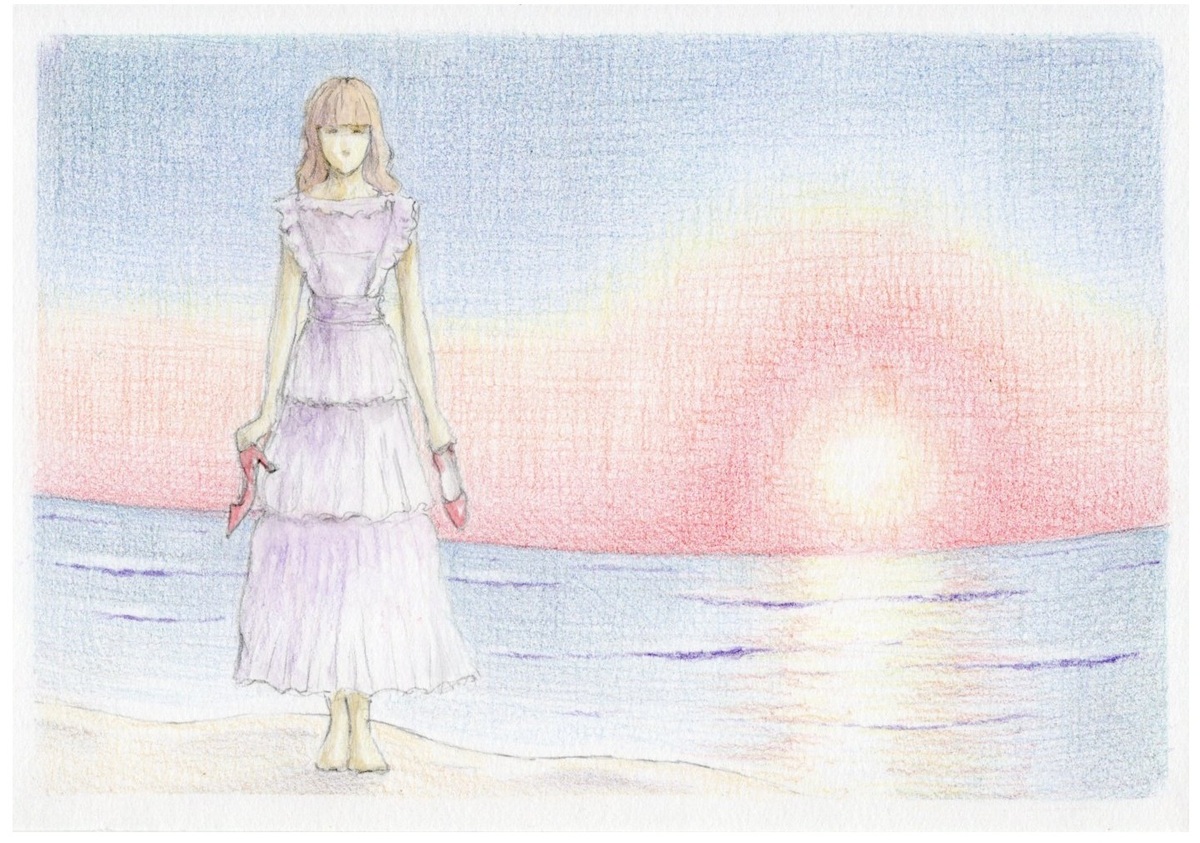 浜辺の少女