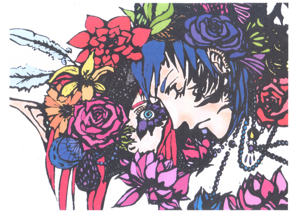 植物画 色彩花人 デジタル少女 Art Meter