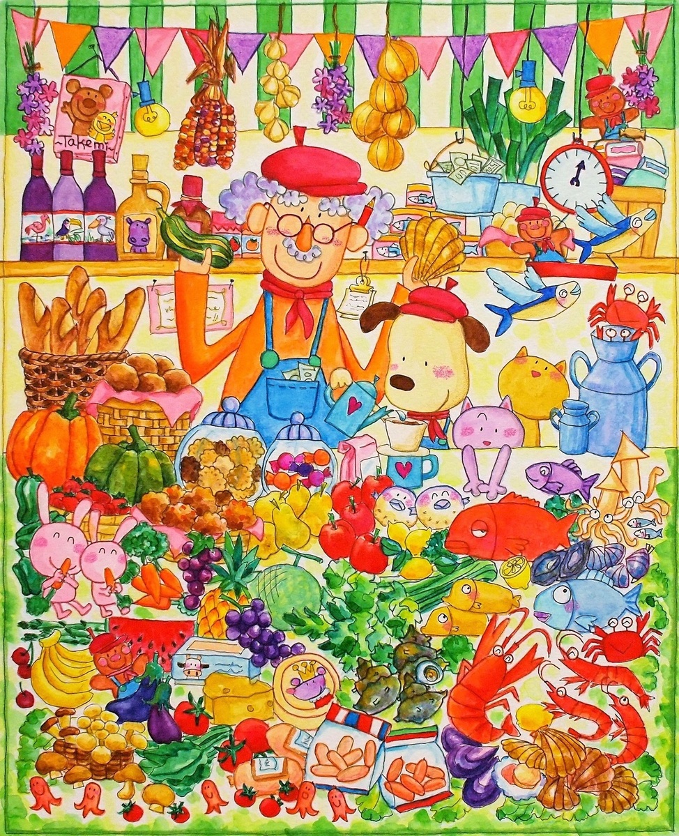 ゆうこ様専用「マルシェ2」」 by Takemi｜アート・絵画の販売(通販