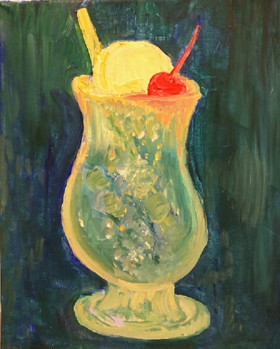 クリームソーダ」 by Hiroko*゜｜Artmeter｜暮らしを彩るアート