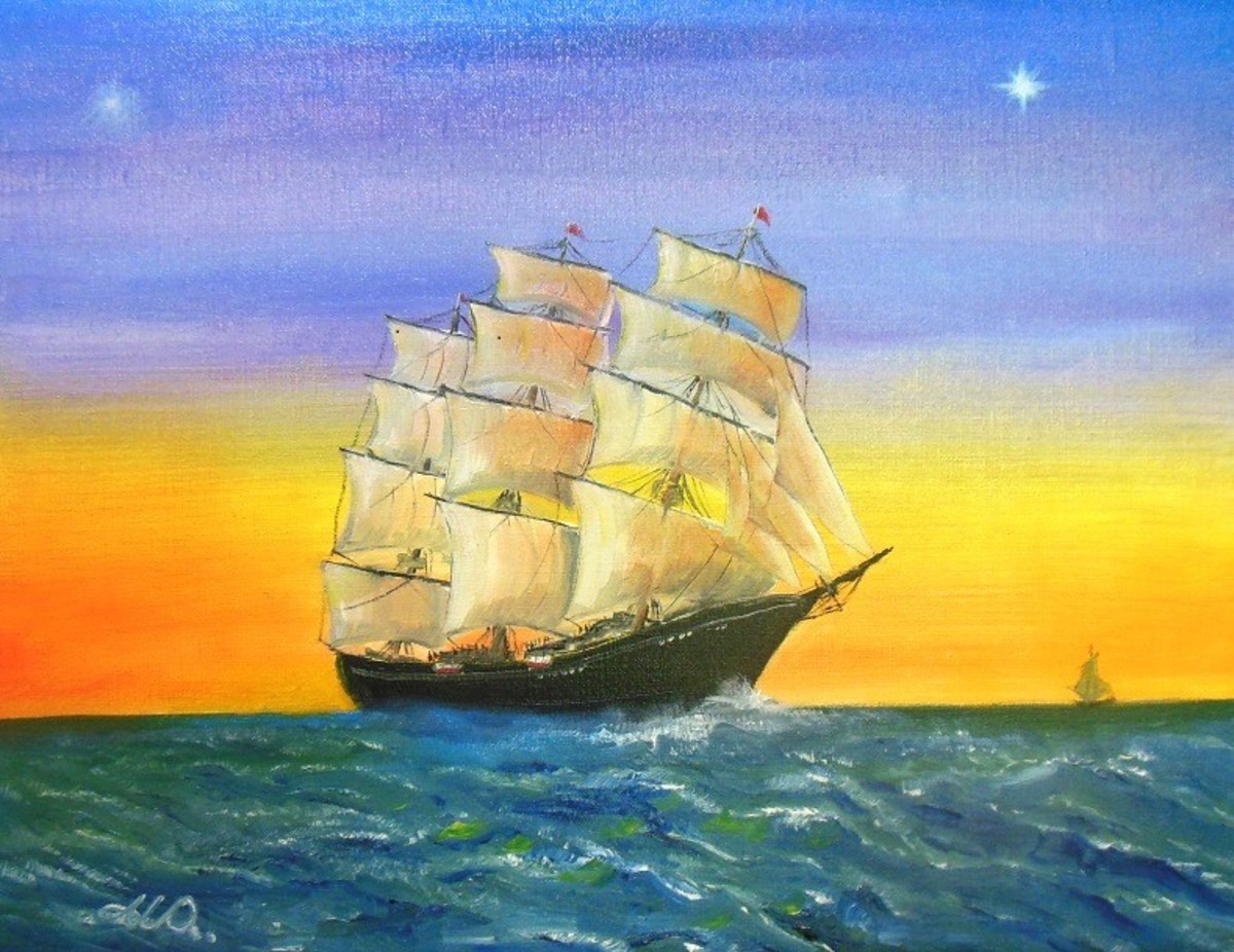 朝日の帆船2022