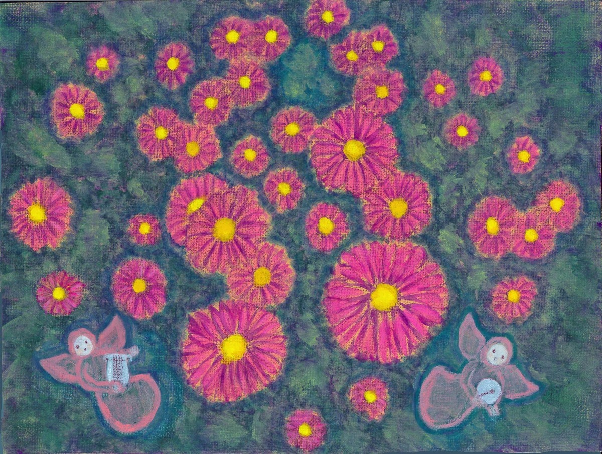 はじける花