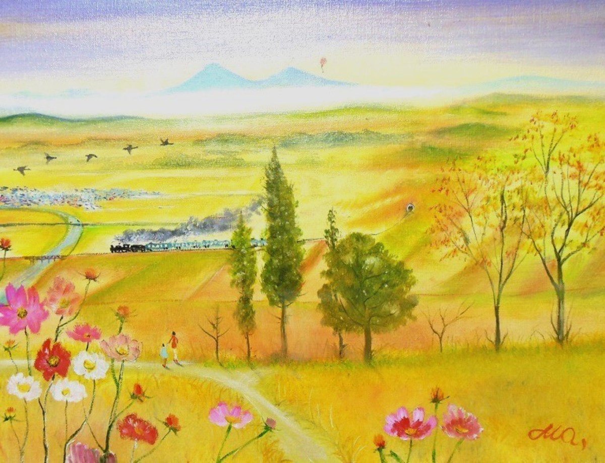 イラスト、わが街の風景