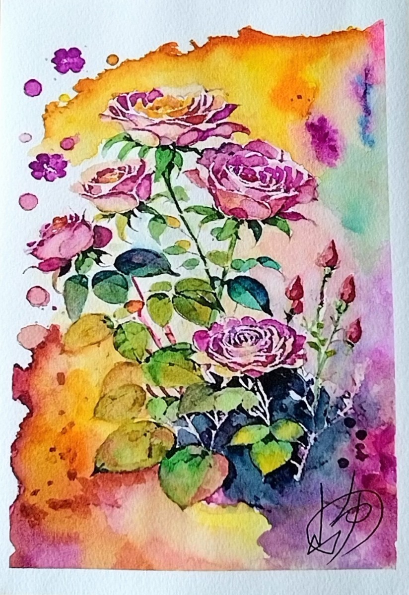A paradise of roses drawn by White Watson