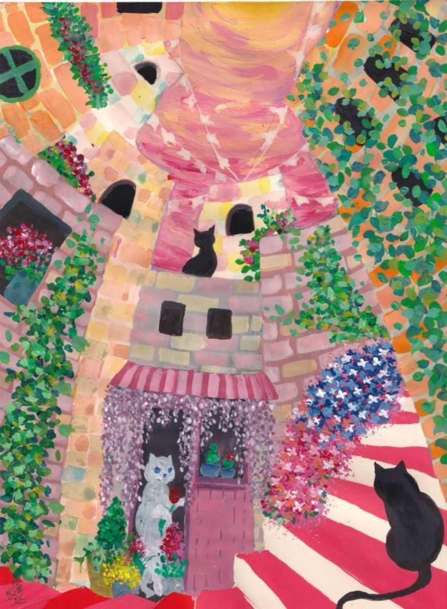 路地裏の花屋