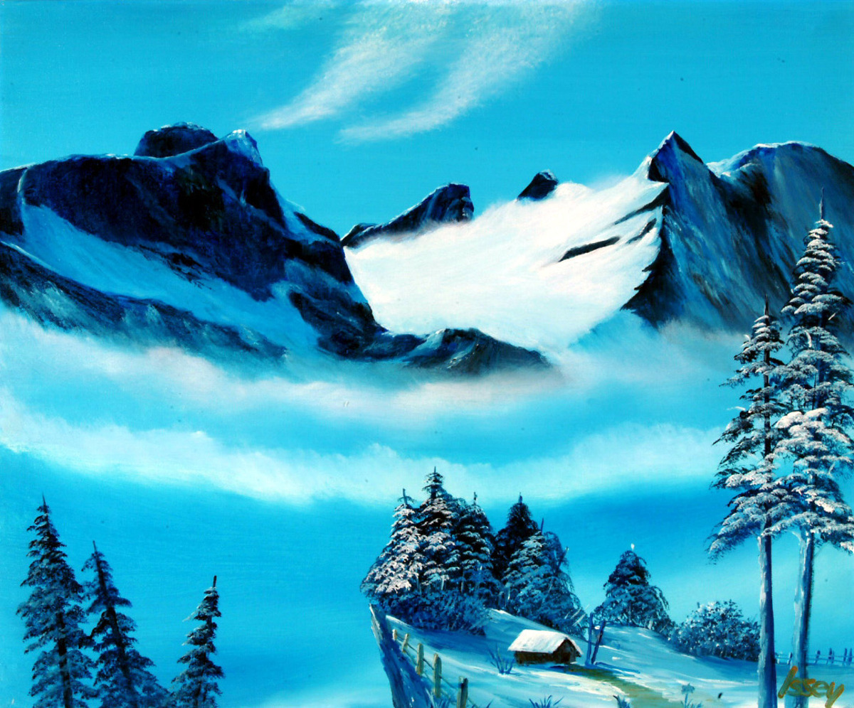 「幻想・ヒマラヤ2」 by Issey｜アート・絵画の販売(通販)サイト Artmeter 国内最大級のインディーズアート専門マーケットプレイス