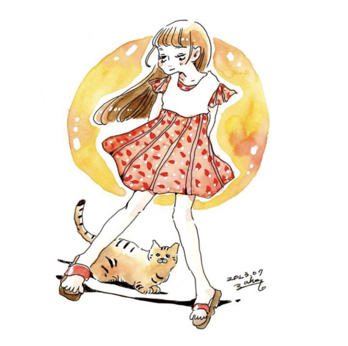 きめぽーずとねこ