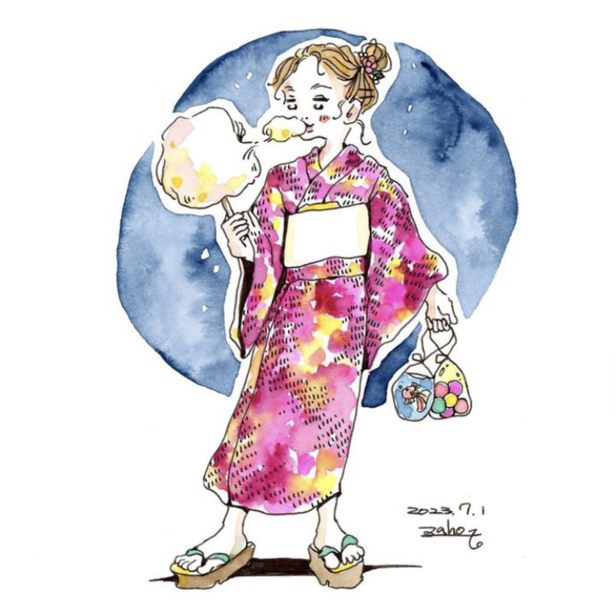 浴衣の夜