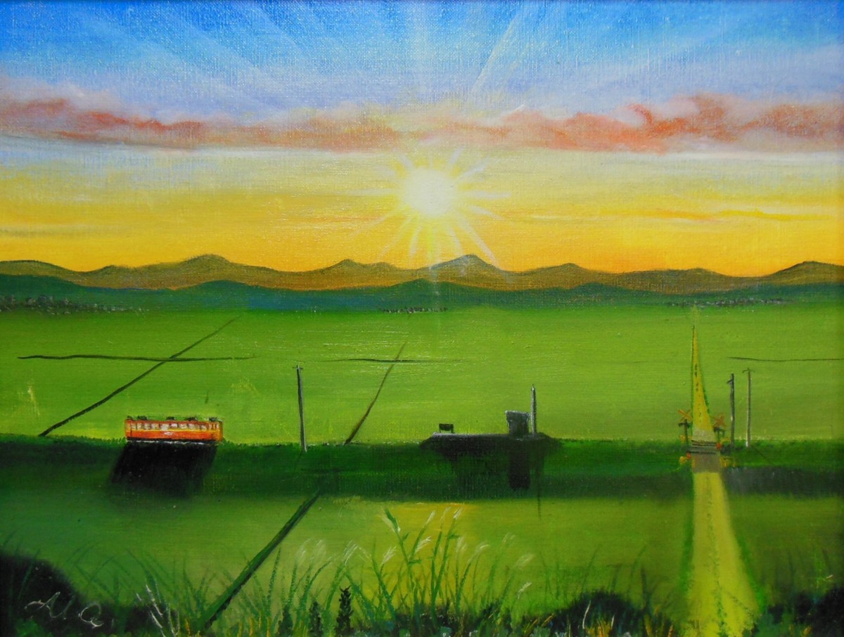 黄昏のローカル駅