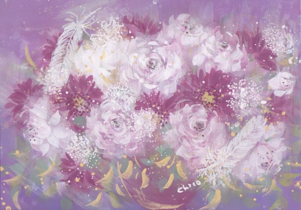 【薔薇とガーベラ】
