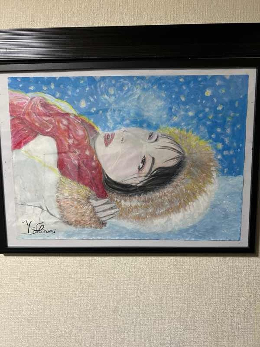 雪の上