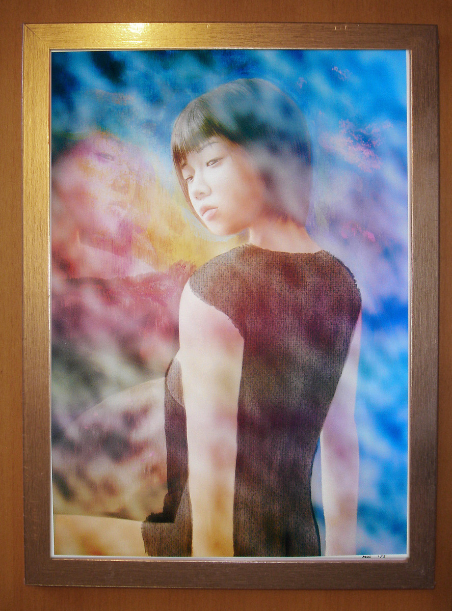 TANILIT（タニリット）、魚を干す、希少な額装用画集画