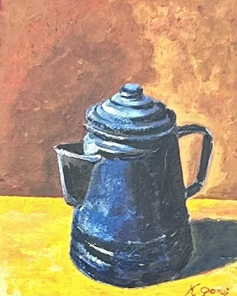 静物画 油彩画 ボトルとポット 油絵具で静物画を描く-ワインボトルのある静物- - YouTube