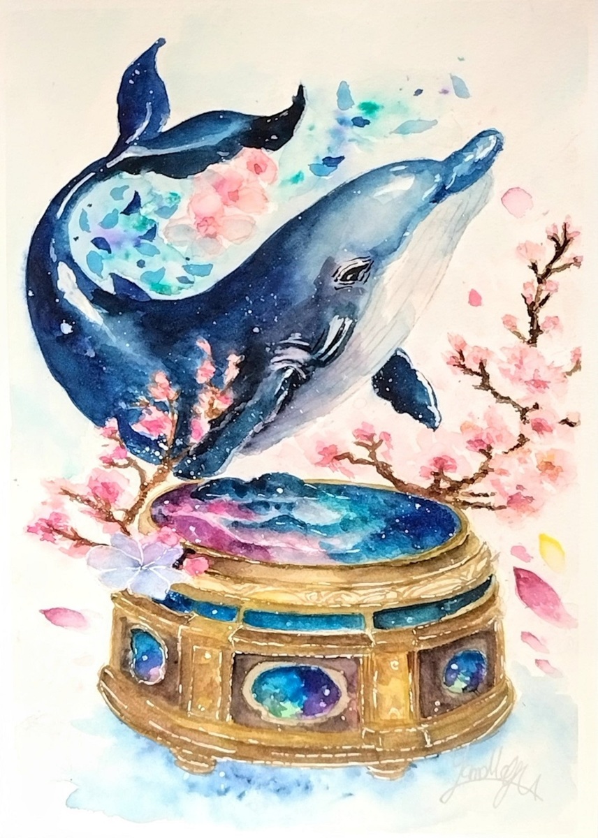 魚沼の雪上桜